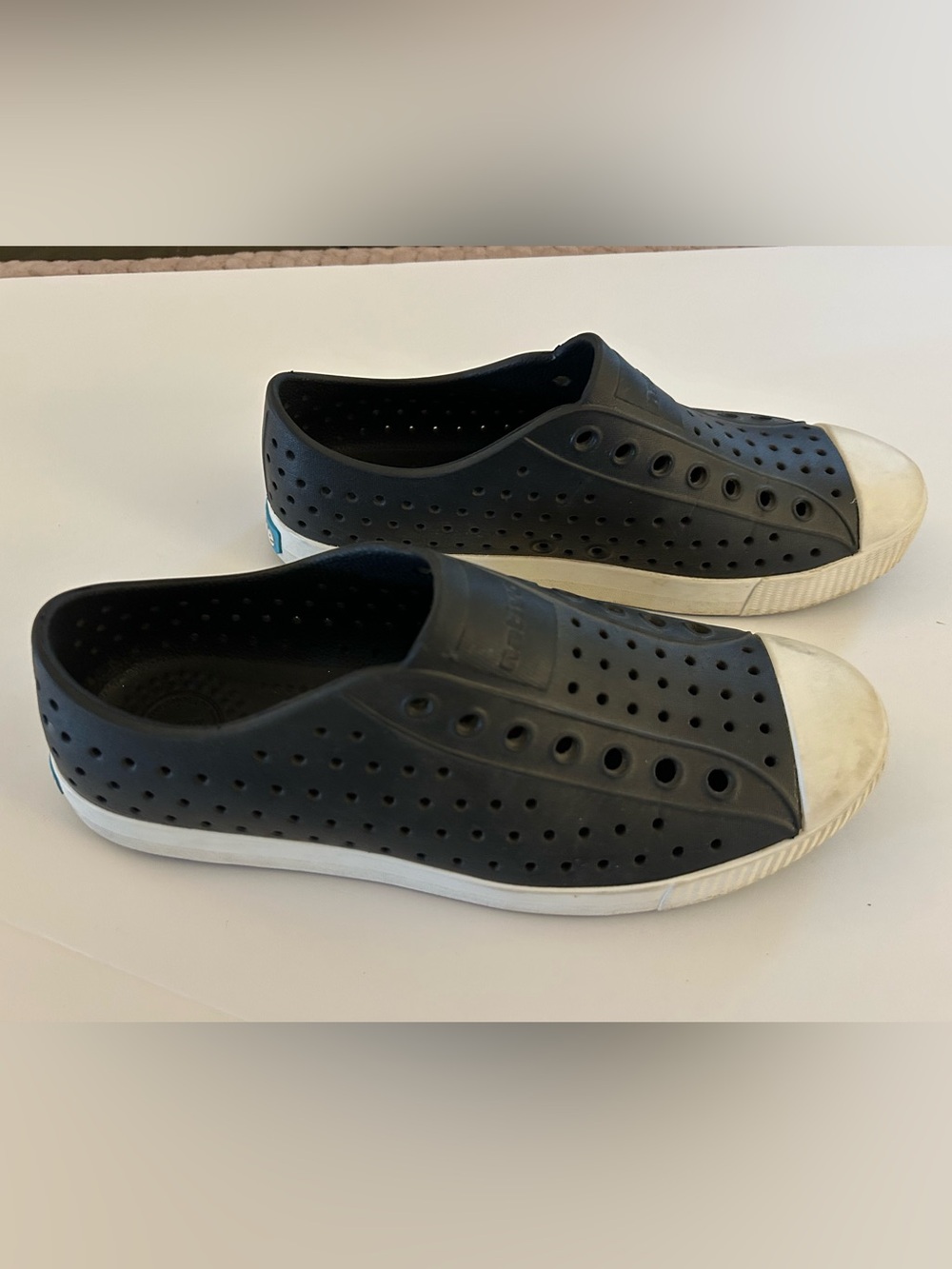 Native EVA Black White Slip-on Water SHOES Jefferson women size 9 / men size 7